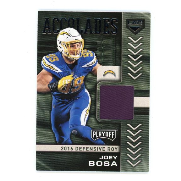2019 PANINI PLAYOFF ACCOLADES #6 JOEY BOSA LOS ANGELES CHARGERS