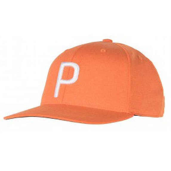 2019 PUMA YOUTH P SNAPBACK CAP VIBRANT ORANGE HEATHER - OSFA