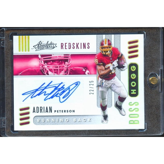 2019 Panini Absolute Football Boss Hogg Adrian Peterson #BHA-AP /25