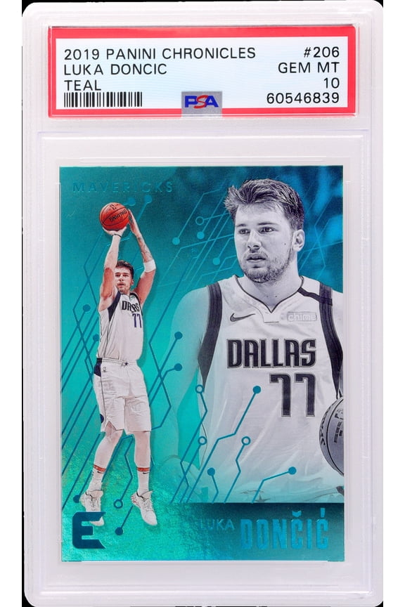 2019 Panini Chronicles Essentials Teal Luka Doncic #206 PSA 10