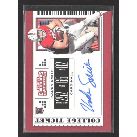 2019 Panini Contenders Draft Picks College Ticket Kaden Smith #155 RC