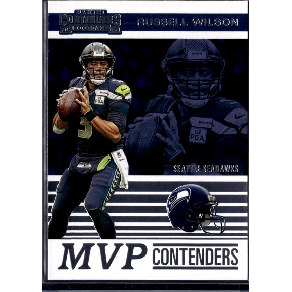 2019 Panini Contenders MVP Contenders Russell Wilson MVP-RW Seattle Seahawks Football Card Seattle Seahawks NFL Football Trading Card