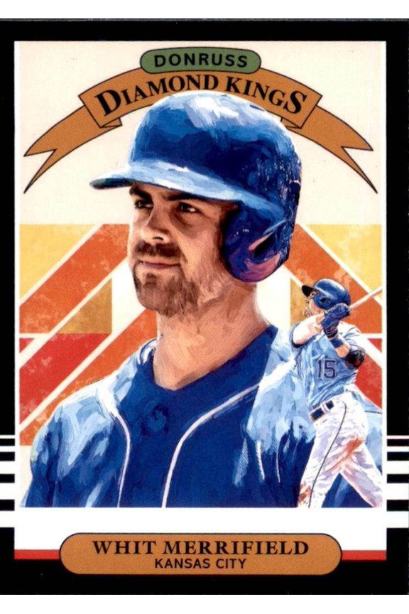 2019 Panini Donruss Diamond Kings #10 Whit Merrifield Kansas City Royals Baseball Card