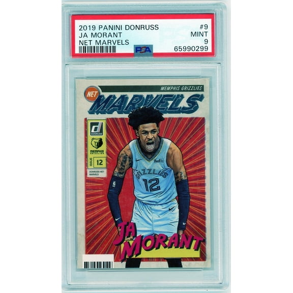2019 Panini Donruss Net Marvels Ja Morant #9 PSA 9