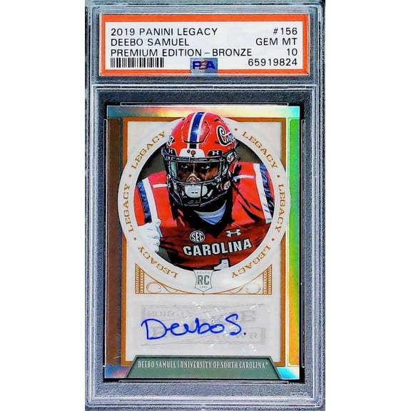2019 Panini Legacy Premium Edition Bronze #156 Deebo Samuel South Carolina RC Rookie Card PSA 10 GEM MINT