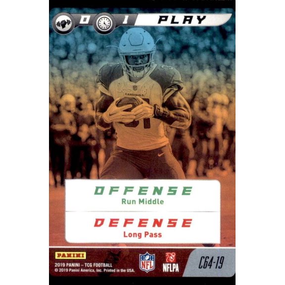 2019 Panini NFL Five Common #C64-19 David Johnson Play Play NFL Football Trading Card