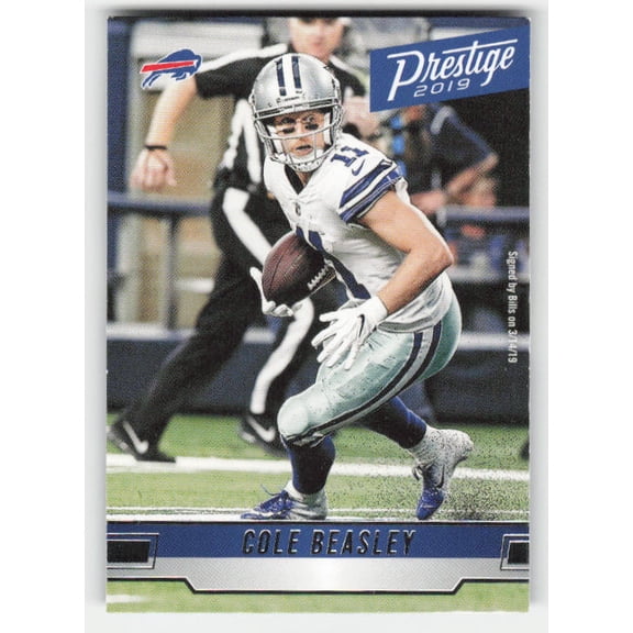 2019 Panini Prestige Cole Beasley Buffalo Bills #34 Football Card