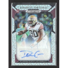 2019 Panini Prizm Draft Picks Mojo RC #179 Demarcus Christmas Auto Seminoles Football Card