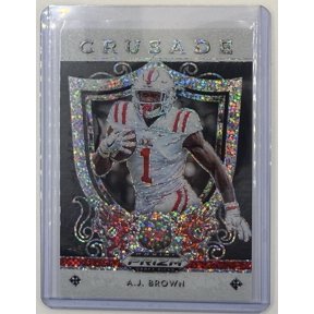 2019 Panini Prizm Draft Picks White Sparkle Prizm #5 A.J. Brown Rookie Short Print Limited Edition Insert Ole Miss Rebels NFL Football Trading Card