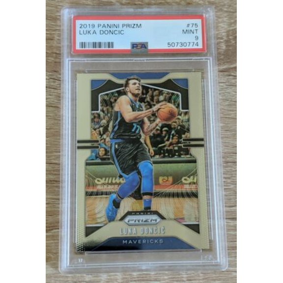 Graded 2019 Panini Prizm Luka Doncic #75 Parallel PSA 9 Basketball Card