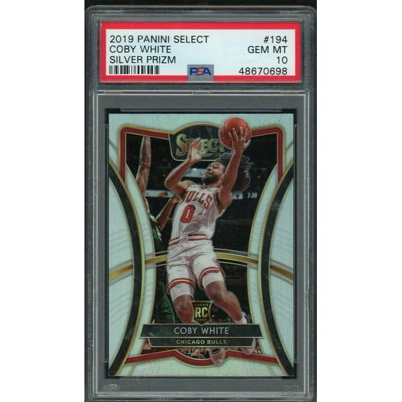 2019 Panini Select Silver Prizm Coby White #194 PSA 10 RC