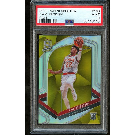 2019 Panini Spectra Cam Reddish #103 Gold Rookie PSA 9