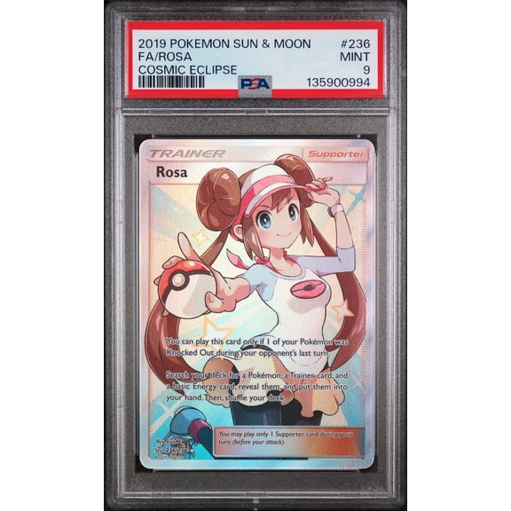 2019 Pokemon Sun & Moon Cosmic Eclipse Rosa Cosmic Eclipse Fa PSA 9 #236