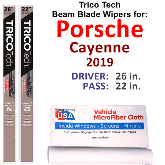 2019 Porsche Cayenne Beam Blade Wipers (Set of 2)