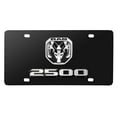 thumbnail image 1 of 2019 RAM 2500 3D Dual Logo on 12"X6" Black Stainless Steel License Plate, 1 of 5