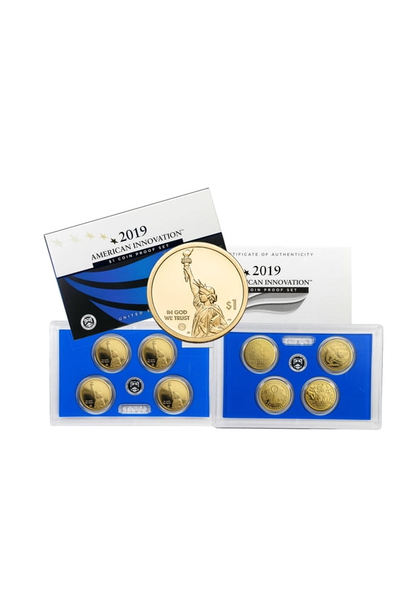 2019-S American Innovation Dollar Proof Set - 4-Coin U.S. Mint $1 Set