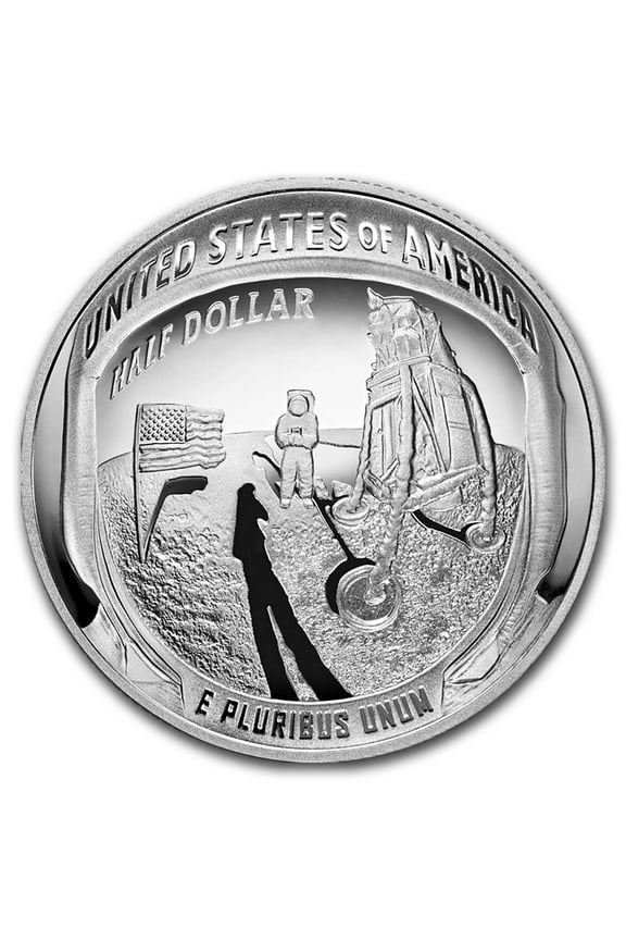 2019-S Apollo 11 50th Anniversary 1/2 Dollar Proof (Box & COA)