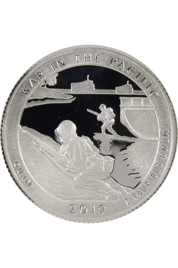 2019 S War in the Pacific National Park Quarter Silver 25c Proof Coin