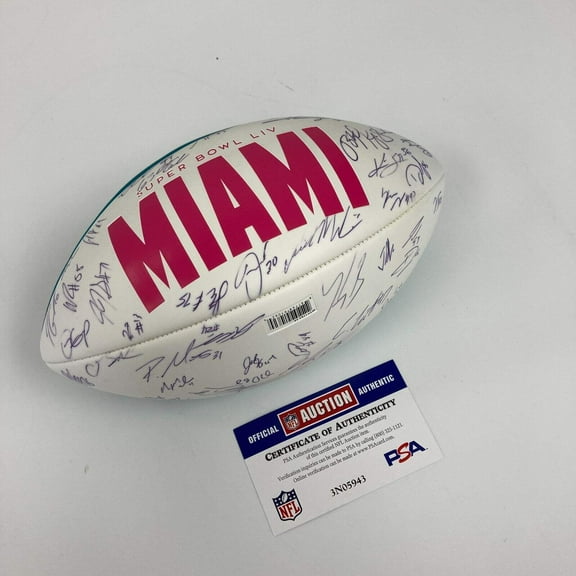 2019 San Francisco 49ers NFC Champs Team Signed Super Bowl LIV Football PSA DNA