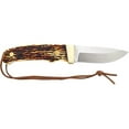thumbnail image 1 of 2019 Schrade Uncle Henry Fixed Blade with Staglon Handle & Leather Sheath, 1 of 1