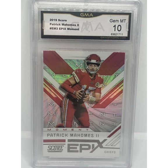 2019 Score EPIX MOMENT #EM3 Patrick Mahomes II Kansas City Chiefs GMA 10 Panini Trading Card