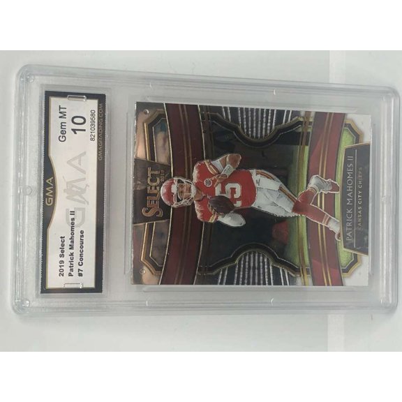 2019 Select Concourse #7 Patrick Mahomes II Kansas City Chiefs GMA 10 Serial Number May Vary Panini Trading Card