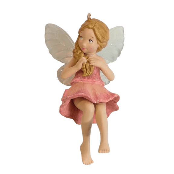 2019 Sweet Pea Fairy (Fairy Messengers) Hallmark Keepsake Christmas Tree Ornaments QXR9017