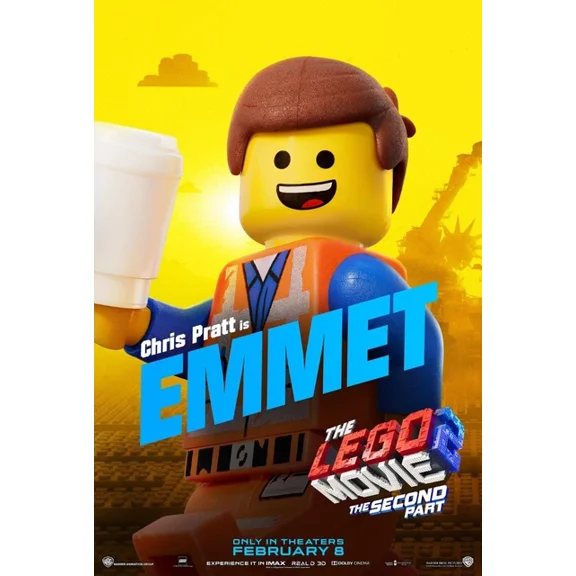 2019 The Lego Movie 2 The Second Part Movie Poster Emmet Batman UNFRAMED PAPER POSTER, Home Decor