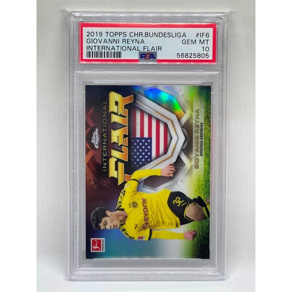 2019 Topps Chrome Bundesliga International Flair Giovanni Reyna #IF6 PSA 10