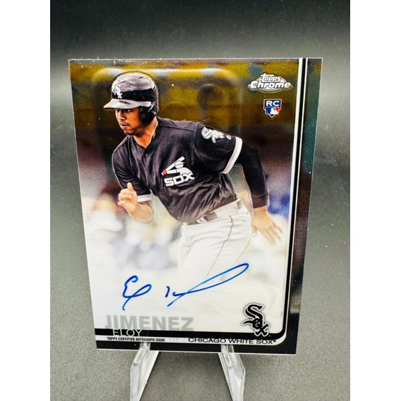 2019 Topps Chrome Eloy Jimenez #RA-EJ RC Auto Autograph White Sox Baseball Card Chicago White Sox MLB Autographed Baseball Trading Card