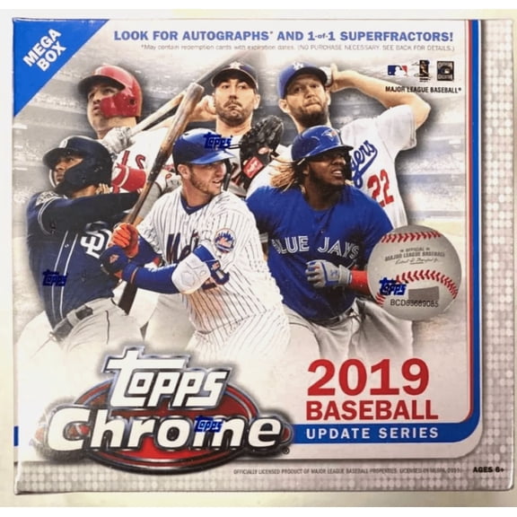2019 Topps Chrome Update Series Baseball Factory Sealed Mega Box