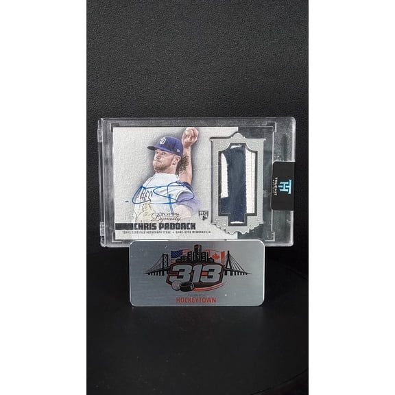 2019 Topps Dynasty Chris Paddack Autographed Patch RC /5 Baseball Trading Card #DAP-CP4 Padres