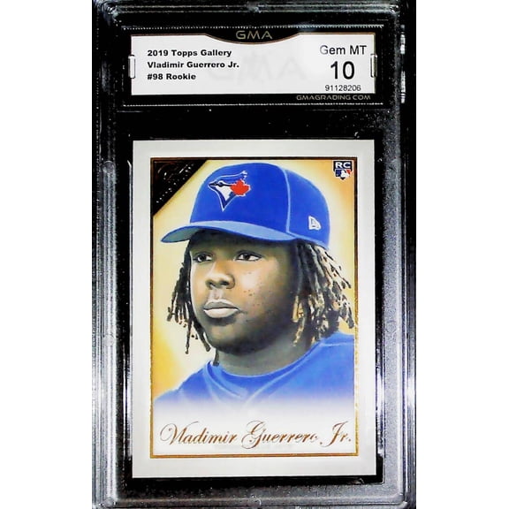 2019 Topps Gallery #98 Vladimir Guerrero Jr. RC Rookie Toronto Blue Jays GMA 10 GEM MINT MLB Trading Card (Serial Number