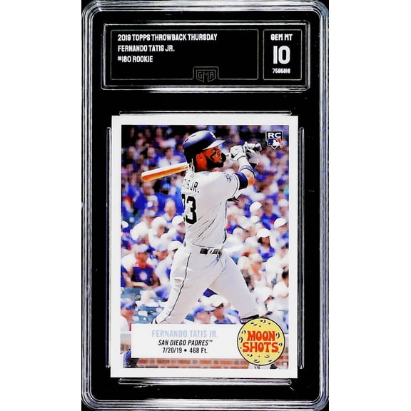 2019 Topps Throwback Thursday Fernando Tatis Jr. San Diego Padres #180 RC GMA 10 Gem Mint