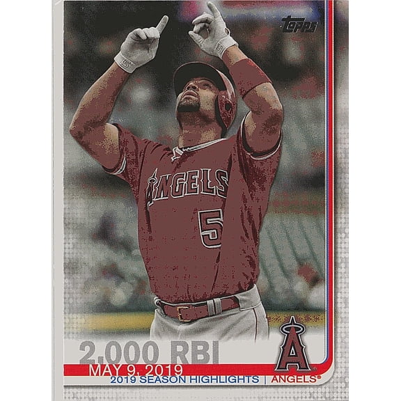 2019 Topps Update US72 2,000 RBI Near Mint Los Angeles Angels Baseball Card