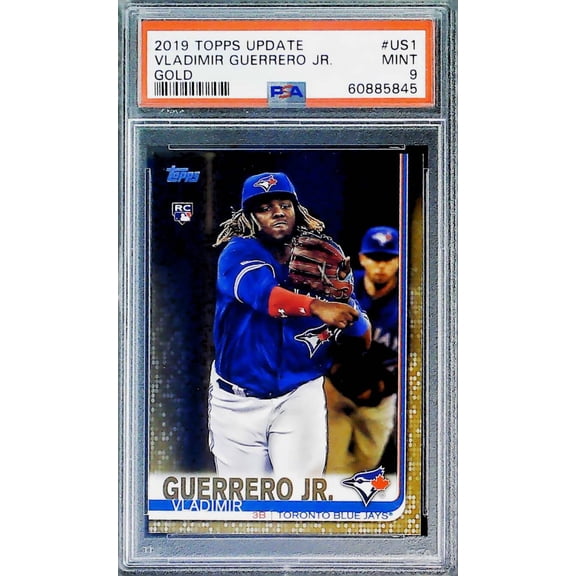 2019 Topps Update Gold #US1 Vladimir Guerrero Jr. RC Rookie Toronto Blue Jays PSA 9 MINT