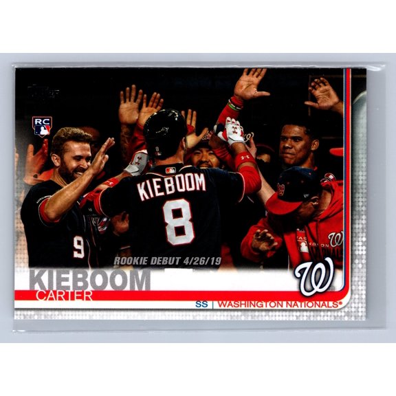 2019 Topps Update Series Carter Kieboom RC #US208 Washington Nationals Baseball Card
