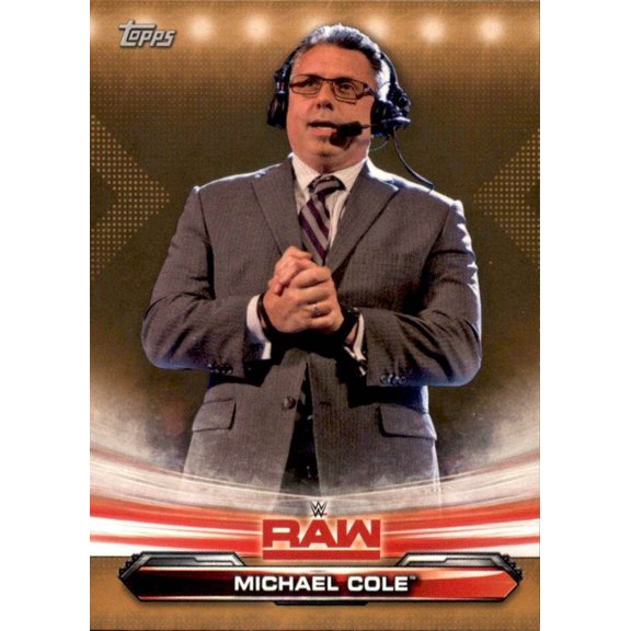 2019 Topps WWE Raw Wrestling Base Bronze #48 Michael Cole