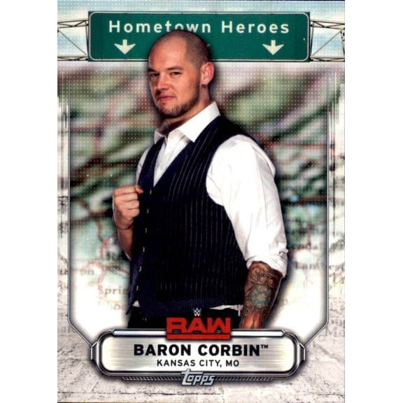 2019 Topps WWE Raw Wrestling Hometown Heroes #HH-3 Baron Corbin