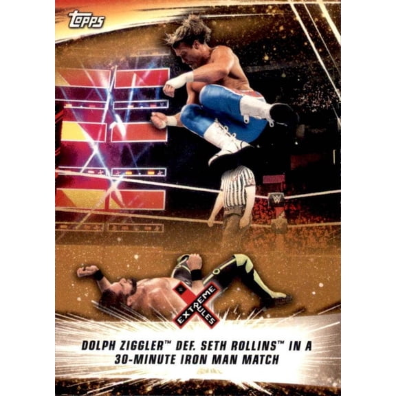 2019 Topps WWE Summerslam #83 Bronze Dolph Ziggler vs Seth Rollins Iron Man Match