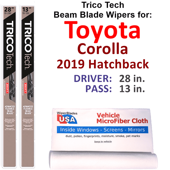 2019 Toyota Corolla Beam Blade Wipers (Set of 2)