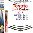 thumbnail image 1 of 2019 Toyota Land Cruiser Beam Wiper Blades Wipers WBUSA (Set of 3) w/Rear Wiper, 1 of 3