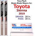 thumbnail image 1 of 2019 Toyota Sienna Beam Blade Wipers (Set of 2), 1 of 3