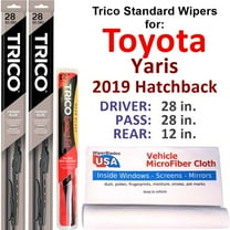 2019 Toyota Yaris Wiper Blades (Set of 3) w/Rear Wiper