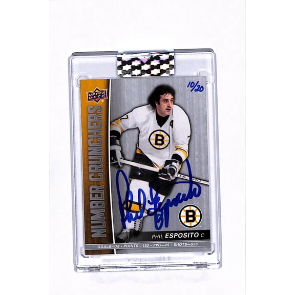 2019 Upper Deck Buybacks Number Crunchers Phil Esposito /20 Buyback