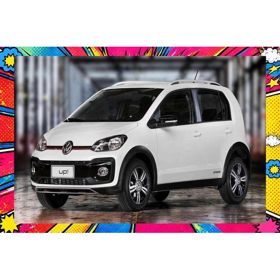 2019 Volkswagen Up Xtreme 5 Door BR - Pop Art Edition | 20x30 Inch Laminated Poster | Vibrant Colors & Stunning Detail Wall Art