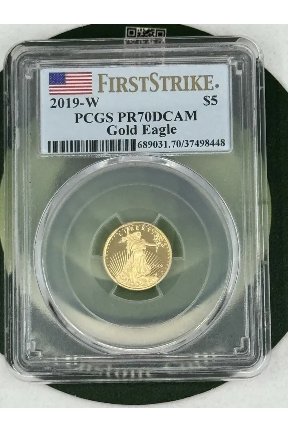 2019-W Proof Gold Eagle 1/10 oz PCGS PR70DCAM First Strike