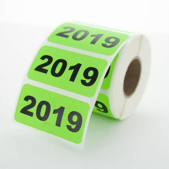 2019 Year Stickers 2" x 1" Rectangle