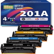 201A Toner Cartridges 4 Pack High Yiled M277dw for HP 201A 201X CF400A