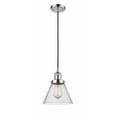 thumbnail image 1 of 201C-PC-G44-LED-Innovations Lighting-Large Cone-3.5W 1 LED Mini Pendant in Industrial Style-8 Inches Wide by 10 Inches High   Polished Chrome Finish, 1 of 1